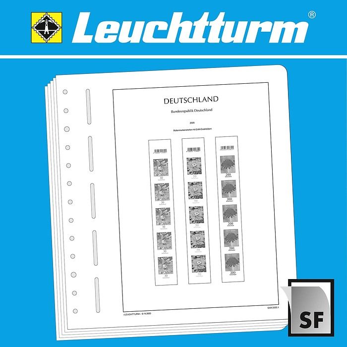 LIGHTHOUSE SF Supplement Federal Republic of Germany roll stamps with EAN_code fields 2020