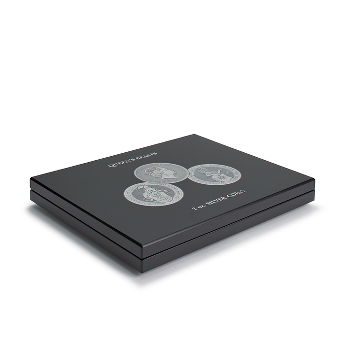 VOLTERRA UNO Presentation Case for 11 Queen’s Beast 2 oz. Silver Coins in Capsules