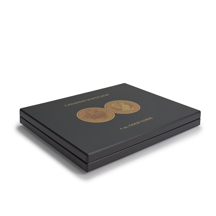 VOLTERRA UNO Display Coin Case  for 30 Maple Leaf 1 oz. Gold Coins in Capsules