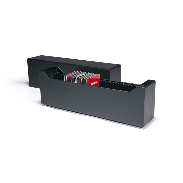 LOGIK archive box for 40 gold bars in blister packaging or CoinCards, upright format bla