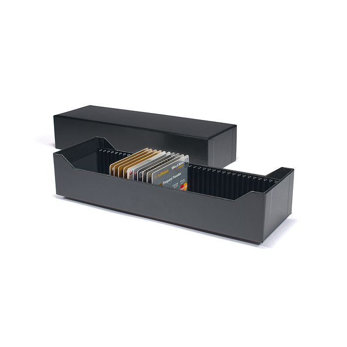 LOGIK archive box for 40 gold bars in blister packaging or CoinCards, horizontal, black