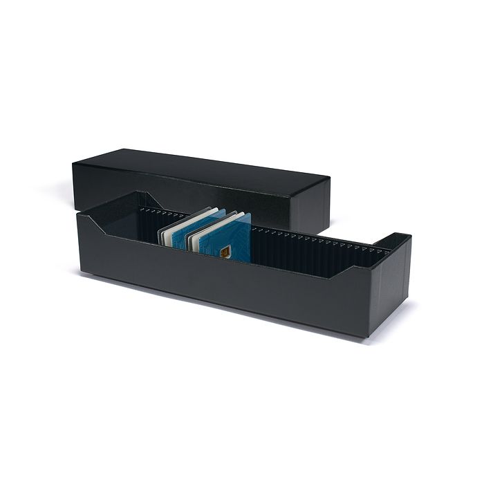 LOGIK archive box for 40 gold bars in blister packaging or CoinCards, horizontal, black