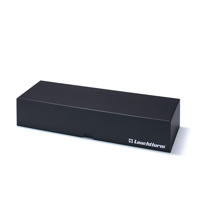 LOGIK archive box for 40 gold bars in blister packaging or CoinCards, horizontal, black