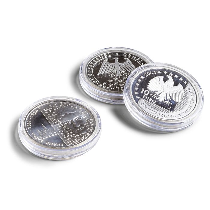 Ultra Perfect Fit coin capsules for 1 oz. Silver 39 mm(e.g.Krugerrand, Britannia), pack 10