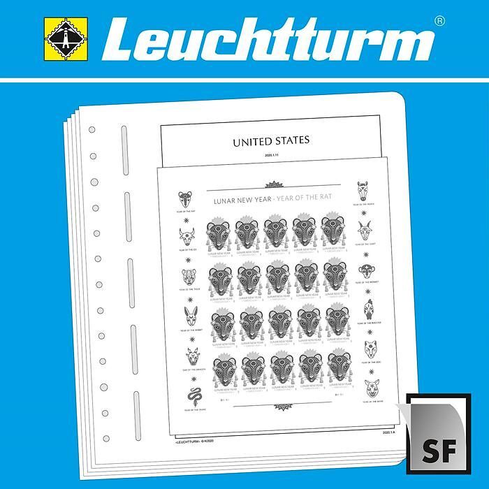 LIGHTHOUSE SF Illustrated album pages USA miniature sheet 2020-2024