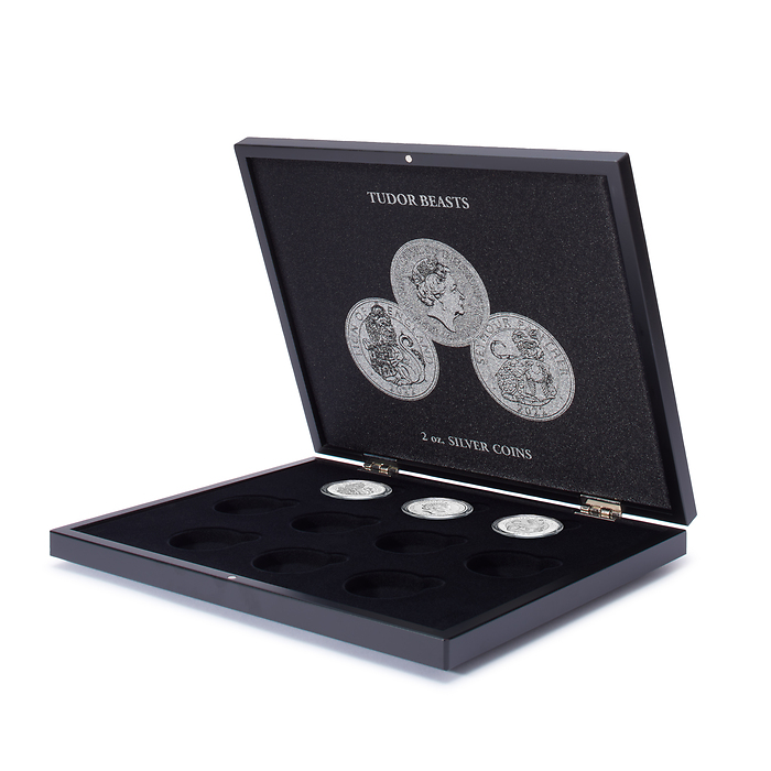 VOLTERRA UNO Presentation Case for 10 Tudor Beasts 2 oz silver coins