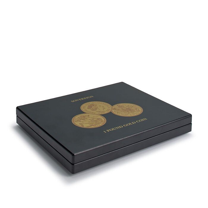 VOLTERRA coin case for 12 sovereigns in capsules