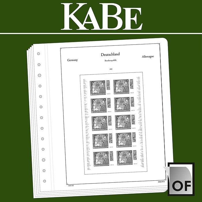 KABE OF Supplement Federal Republic of Germany Stamp Booklets 2022