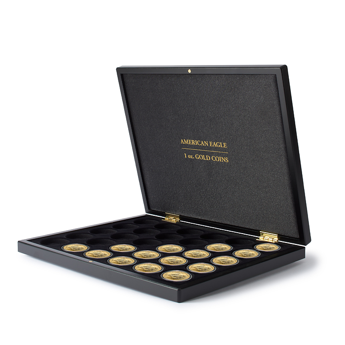 VOLTERRA UNO Presentation Case for 30 Gold Coins American Eagle in Capsules