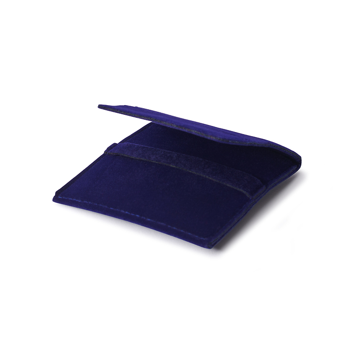 Premium Coin Pocket for one coin with or without capsule up to 50 mm, blue