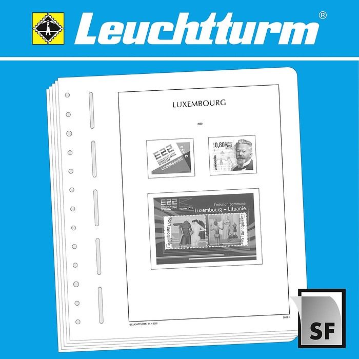 Lighthouse supplement with stamp mounts Luxembourg 2024