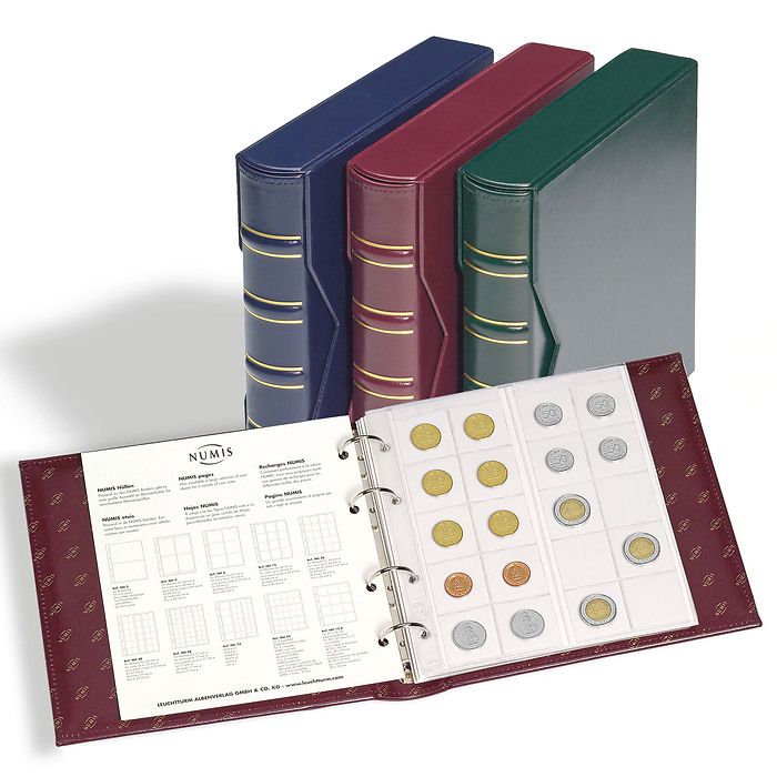 NUMIS Classic Coin Album with 5 Sheets and Interleaves with Slipcase