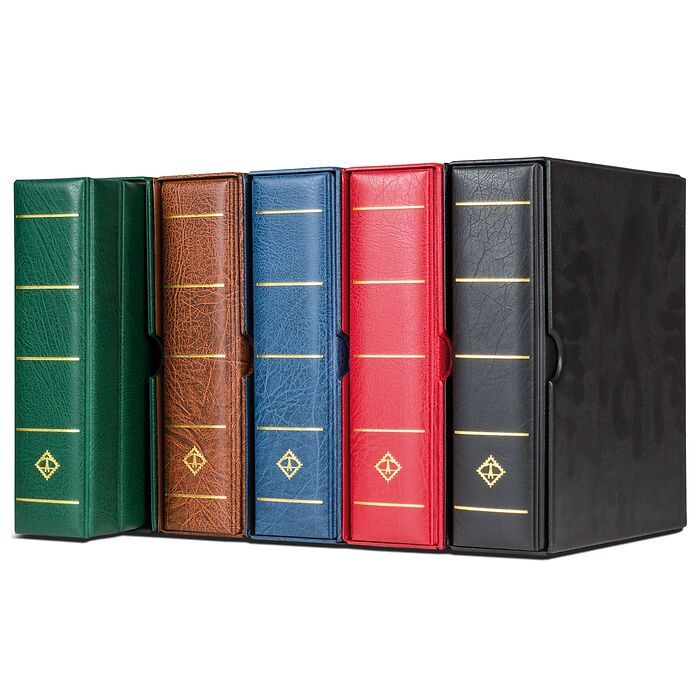 Lighthouse Maximum Extra Wide Binder And Slipcase For Stamps & Postcards - Blue