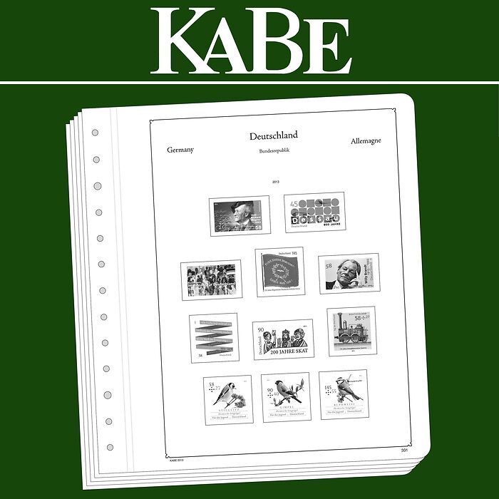 KABE OF Illustrated album pages Austria, stamp booklets