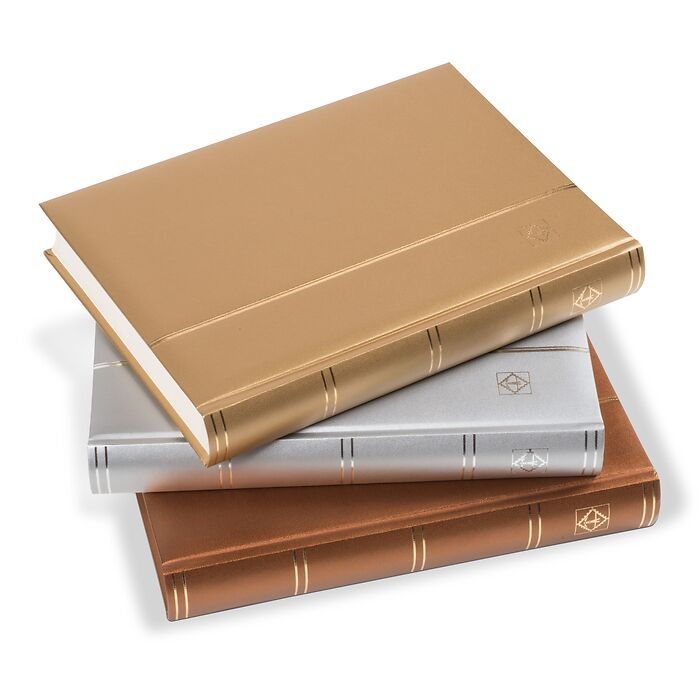 COMFORTStockbook, 64 chamois-colored pages, padded cover, Metallic Edition