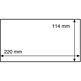 Protective Sleeves for C6 long letters up to 220x114 mm, clear
