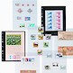 OPTIMA Plastic Pockets, 2-way division, vertical, clear