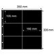 Plastic Pockets for New Postcards, landscape, black