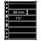 Plastic Pockets, extra strong film, 6-way division, black