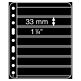 Plastic Pockets, extra strong film, 7-way division, black