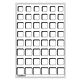Coin Presentation Trays with 48 square compartments for 6 Euro-coin sets, blue