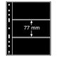 OPTIMA Plastic Pockets, 3-way division, black