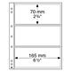 NUMIS Sheets 3 spaces for Banknotes
