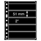 Plastic Pockets, extra strong film, 5-way division, black