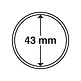 Coin Capsules inner diameter 43 mm (10-pack)