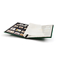 BASIC A4  Stockbook, 16 black pages, hard cover, green