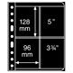 VARIO Sheets, 2-way division, vertically divided, black film