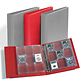 GRANDE F 3-RING ALBUM with 4 ENCAP PAGES for SLABS, Red