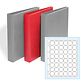 GRANDE F 3-RING BINDER with 6 ENCAP PAGES 24/25, Red