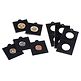 MATRIX coin holders, black, inside Ø 39,5 mm, self-adhesive, pack of 100