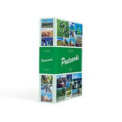 Small postcard album with 50 inbound polypropylene pages